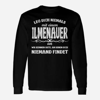 Ilmenauer Spruch Schwarzes Langarmshirts: Lustiges Lokalpatriot Design - Seseable