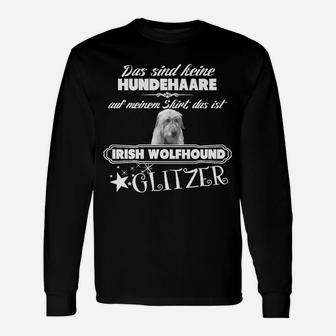 Irish Wolfhound Glitzer Langarmshirts - Seseable