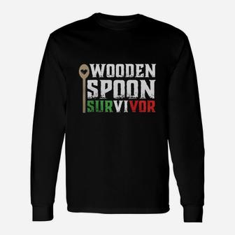 Italian Shirts Wooden Spoon Survivor Teeshirt Long Sleeve T-Shirt - Seseable