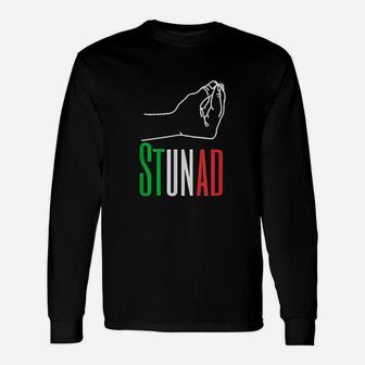Words In Italian Stunad Italian Italy Long Sleeve T-Shirt - Seseable