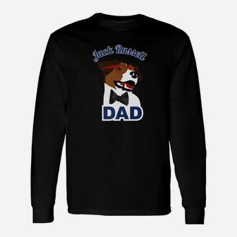 Jack Russell Terrier Dad Dog Daddy Fathers Day Long Sleeve T-Shirt - Seseable