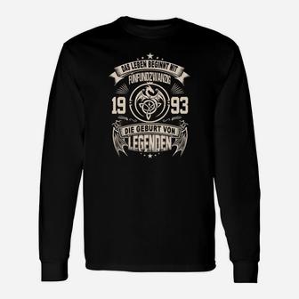 Jahrgang 1993 Geburt von Legenden Langarmshirts, Vintage-Stil Tee für Geburtstage - Seseable