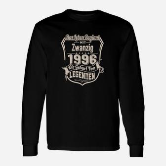 Jahrgang 1996 Legenden Geburtsjahr Langarmshirts, Retro Design für Erwachsene - Seseable