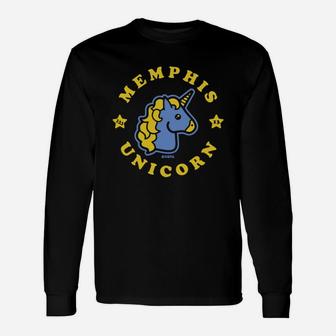 Jaren Jackson Memphis Unicorn Long Sleeve T-Shirt - Seseable