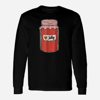 Jelly Jar Matching For Couples And Best Friends Long Sleeve T-Shirt - Seseable
