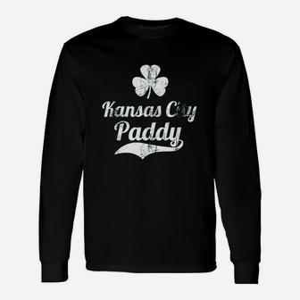 Kansas City Irish Kansas City St Patricks Day Long Sleeve T-Shirt - Seseable