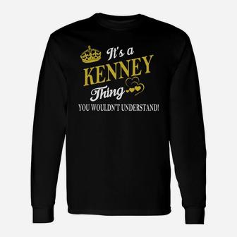 Kenney Shirts It's A Kenney Thing You Wouldn't Understand Name Shirts Long Sleeve T-Shirt - Seseable