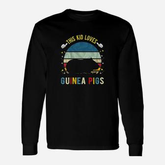 This Kid Loves Guinea Pigs Boys And Girls Guinea Pig Long Sleeve T-Shirt - Seseable