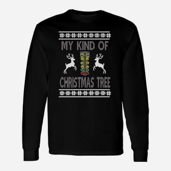 My Kind Of Christmas Tree Drag Racing Sweater T-shirt Ugly Christmas Sweater 2017 Long Sleeve T-Shirt - Seseable