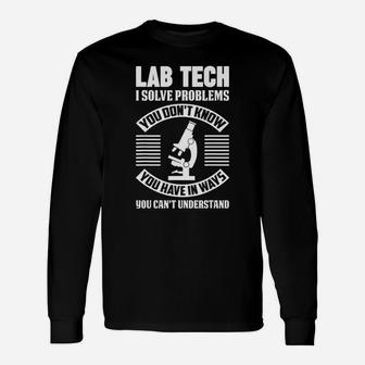 Lab Tech Lab Week Medical Laboratory Technician Long Sleeve T-Shirt - Seseable