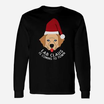 Labclaus Santa Lab Labrador Dog Ugly Christmas Long Sleeve T-Shirt - Seseable