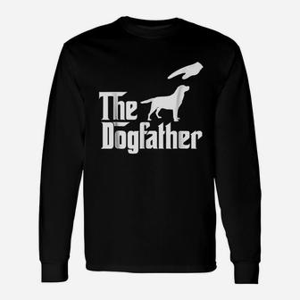 Labrador Retriever The Dogfather Dog Long Sleeve T-Shirt - Seseable