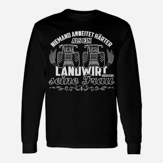 Landwirt Supporter Langarmshirts: Harter Arbeit und Bauernhof Stolz - Seseable