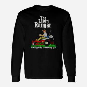 The Lawn Ranger Dad Father Long Sleeve T-Shirt - Seseable