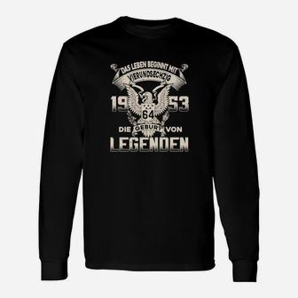 Legendäres 1964 Geburtsjahr Adler Motiv Herren Langarmshirts - Seseable