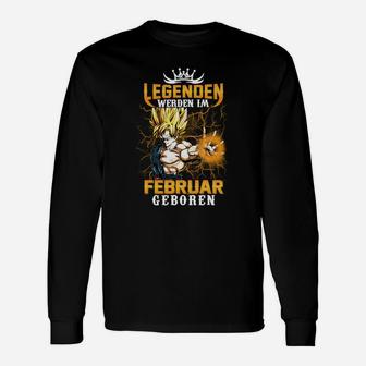 Legenden Werden Im Februar Geboren Langarmshirts - Seseable