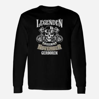 Legenden Werden Im November Langarmshirts - Seseable