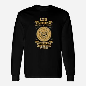 Leo Zodiac Proud Lion Astrology Horoscope Sign Long Sleeve T-Shirt - Seseable