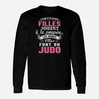 Les Vraies Filles Font Du Judo Langarmshirts - Seseable