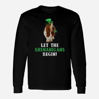 Let The Shenanigans Begins Dog Mom Long Sleeve T-Shirt - Seseable