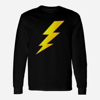 Lightning Bolt Last Minute Halloween Costume Long Sleeve T-Shirt - Seseable