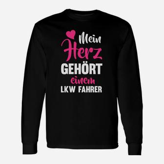 Lkw Fahrer Herz Gehört Nur Online Langarmshirts - Seseable