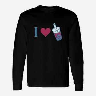 I Love Boba Long Sleeve T-Shirt - Seseable