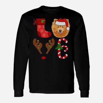 Love Chowchow Santa Christmas Dog Love Long Sleeve T-Shirt - Seseable