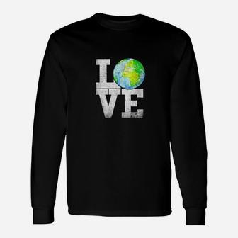 Love Earth Earth Day 50th Anniversary 2020 Climate Change Long Sleeve T-Shirt - Seseable