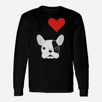 I Love My French Bulldog s Long Sleeve T-Shirt - Seseable