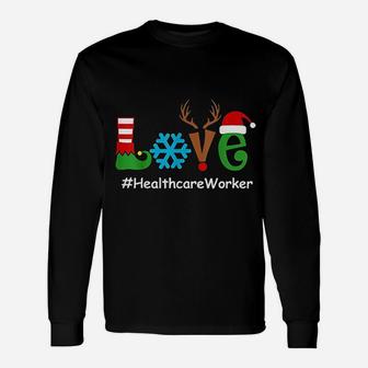 Love Nurse Healthcare Worker Christmas 2020 Long Sleeve T-Shirt - Seseable
