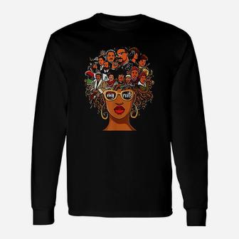 I Love My Roots Back Powerful History Month Pride Dna Long Sleeve T-Shirt - Seseable