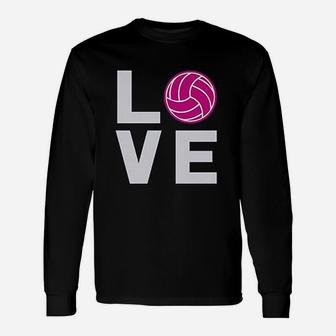 Love Volleyball For Volleyball Lovers Players Long Sleeve T-Shirt - Seseable