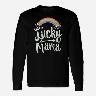 Lucky Mama St Patricks Day Long Sleeve T-Shirt - Seseable