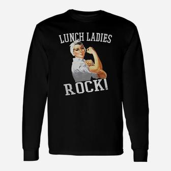 Lunch Ladies Rock Tshirt Lunch Lady Shirts Long Sleeve T-Shirt - Seseable