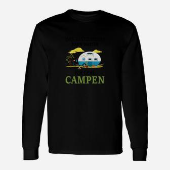 Lustiges Camping Langarmshirts Einfach mal abhängen, Wohnwagen & Hängematte - Seseable