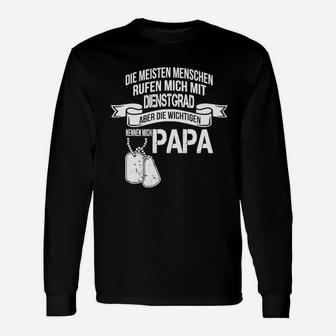 Lustiges Herren Langarmshirts 'Ruf mich Papa', Witziges Vater Langarmshirts - Seseable