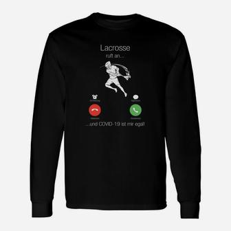 Lustiges Lacrosse & COVID-19 Langarmshirts, Sportfans Motiv - Seseable