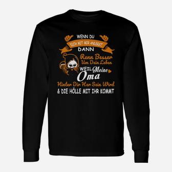 Lustiges Oma Fan Langarmshirts, Piratenschädel und Spruch Design - Seseable