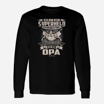 Lustiges Opa Superheld Langarmshirts, Perfektes Geschenk für Großväter - Seseable