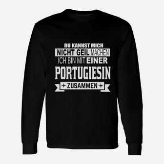Lustiges Statement Langarmshirts für Stolze Partner von Portugiesinnen - Seseable