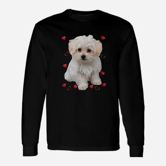 Maltese Dog Lover Dogs Puppies Owners Long Sleeve T-Shirt - Seseable