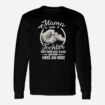 Mama und Tochter Herz an Herz Langarmshirts, Stilvolle Mutter-Tochter Mode - Seseable