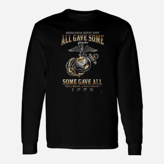 Marine Corps All Gave Some Long Sleeve T-Shirt - Seseable