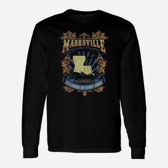 Marksville Louisiana Long Sleeve T-Shirt - Seseable
