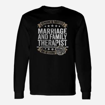 Marriage And Therapist Profession Job Long Sleeve T-Shirt - Seseable