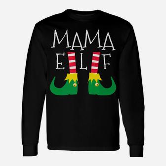 Matching Elf Squad Christmas Mama Tee Long Sleeve T-Shirt | Seseable UK