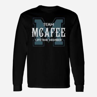 Mcafee Shirts Team Mcafee Lifetime Member Name Shirts Long Sleeve T-Shirt - Seseable