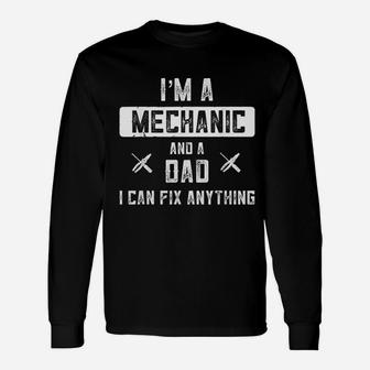Mechanic For Men Handyman Mechanic Dad Long Sleeve T-Shirt - Seseable