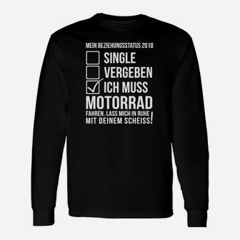 Mein Beziehungsstatus 2018 Motorrad Langarmshirts - Seseable